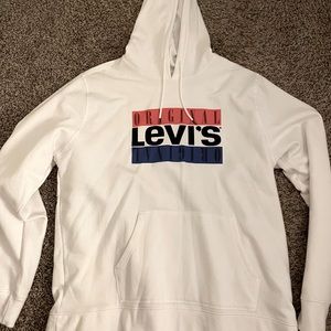XXl Levi’s white hoodie brand new